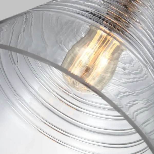 Wisząca lampa do kuchni Elmore QN-ELMORE-P-BBS stożek szklany mosiądz