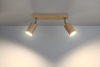 LAMPA sufitowa SL.0702 drewniana OPRAWA ekologiczne tuby regulowane reflektorki brązowe