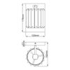 Kryształowa lampa ścienna Divine QZ-DIVINE1-PC-BATH glamour IP44 chrom