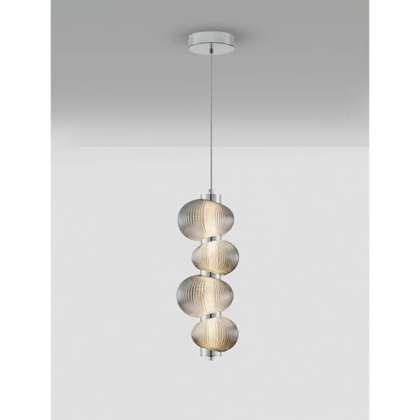 Dekoracyjna wisząca lampa TANVERA LE45207 LED 15W 3000K szara