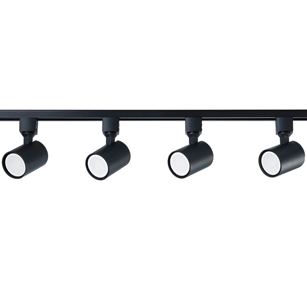 System szynowy SNOW LP-737 BK SET Light Prestige metalowa OPRAWA zestaw listwa z reflektorkami czarne