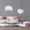 Stojąca lampa Leavy R40463001 RL Light liście metalowa chrom biały