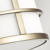 Sufitowa lampa Fusion FE-FUSION-F-PNBR Feiss metalowa do salonu mosiądz