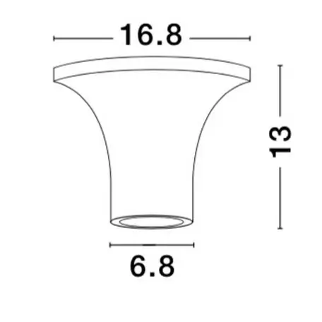 Minimalistyczna sufitowa lampa Orazio LE61505 nad blat biały