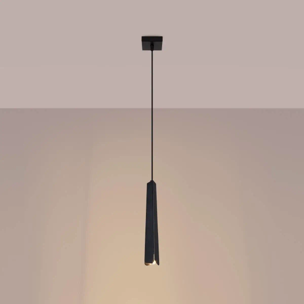 Lampa zwis do kuchni Prysm SL.1400 Sollux sopel tuba czarna