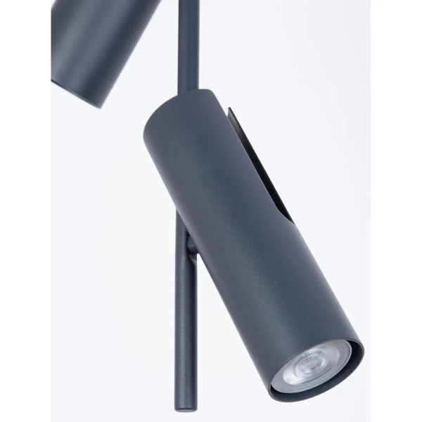 Podłużna lampa sufitowa Leda 3 41156 regulowana tubki grafitowe