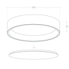 Lampa sufitowa Royal ABR-PLR-Z-20W-CCT LED 21W 2700-6500K biały złoty