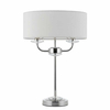 Lampa stołowa Nixon 60804 Endon abażurowa do sypialni ecru nikiel