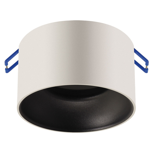Wpuszczana lampa minimalistyczna Panama wpust biały czarny