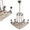 Kryształowa LAMPA wisząca VEN W-12060/9 glamour OPRAWA zwis kule balls przezroczyste