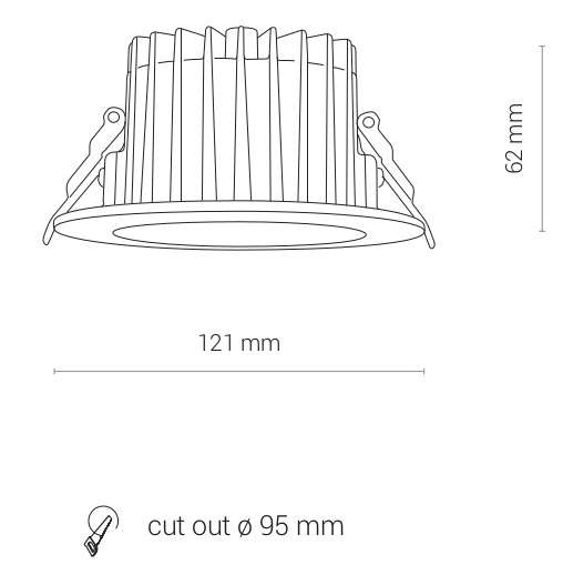 Wpust LAMPA łazienkowa KEA 8773 Nowodvorski okrągła OPRAWA sufitowa LED 20W 3000K metalowa IP44 biała