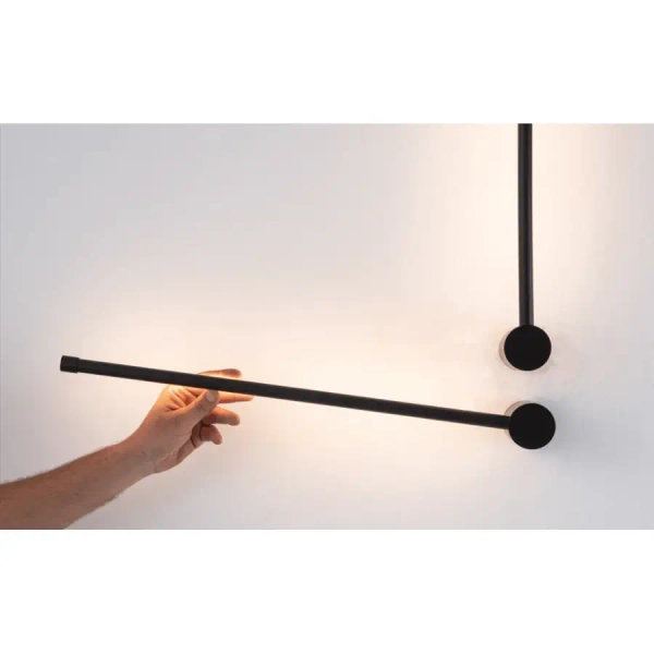 Liniowy kinkiet naścienny 20114 LED 12W 3000K ruchomy czarny