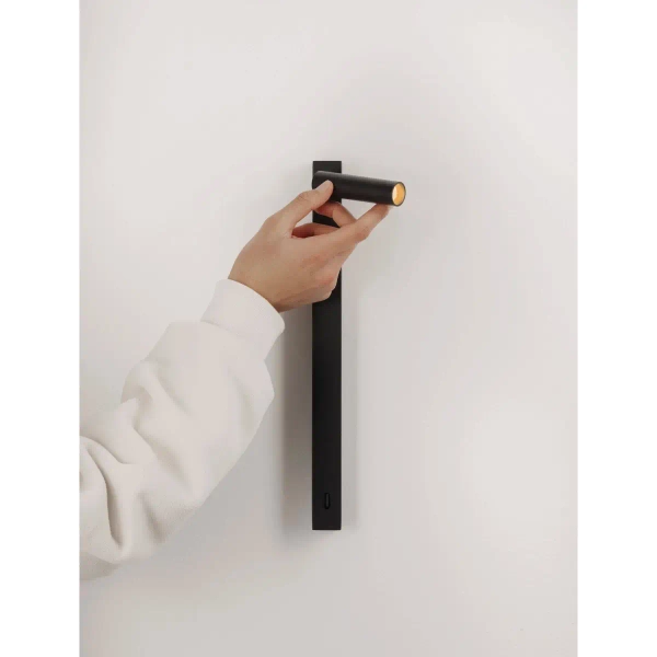 Ruchomy ścienny kinkiet TORSENA LE45537 LED 3W 3000K czarny