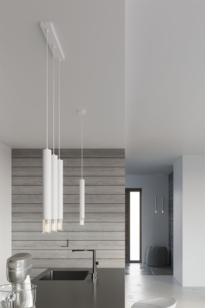 2-płomienna lampa wisząca SL.0958 minimalistyczna biała