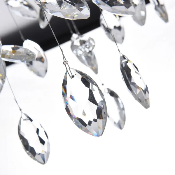 Sufitowa lampa kryształowa CINDY MX4115-6B-EGN-II liście złoty