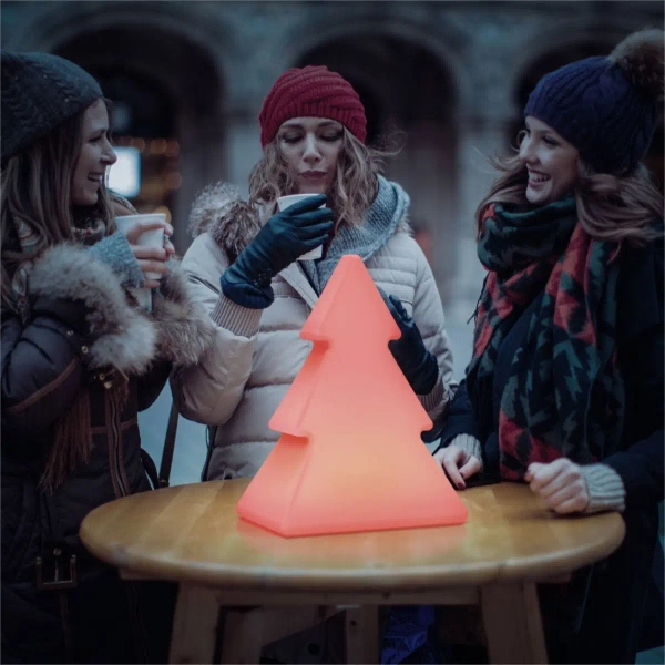 Solarna lampa stojąca choinka PINUS 3136 LED 5W 3000-6500K IP65 biała