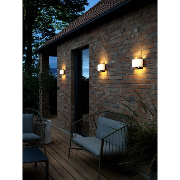 Solarna lampa ścienna Piola 2418051001 LED 5W 3000K IP44 biała
