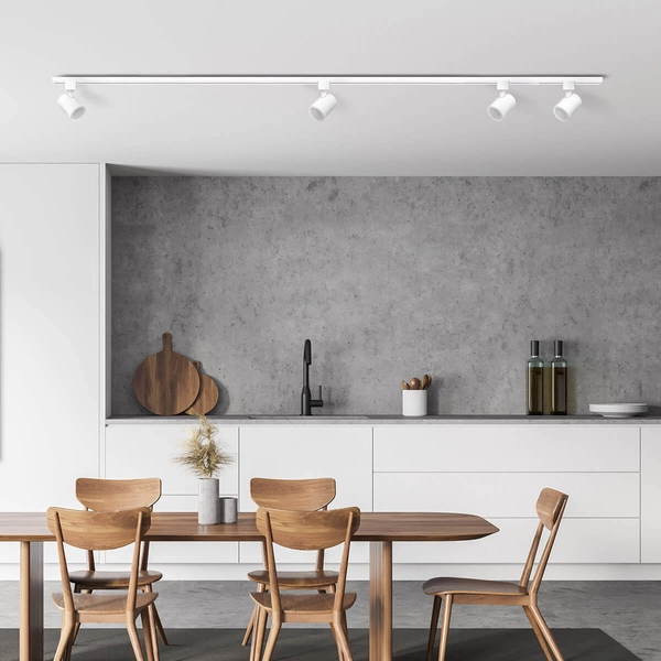 System szynowy SNOW LP-737 WH SET Light Prestige metalowa OPRAWA zestaw listwa z reflektorkami białe