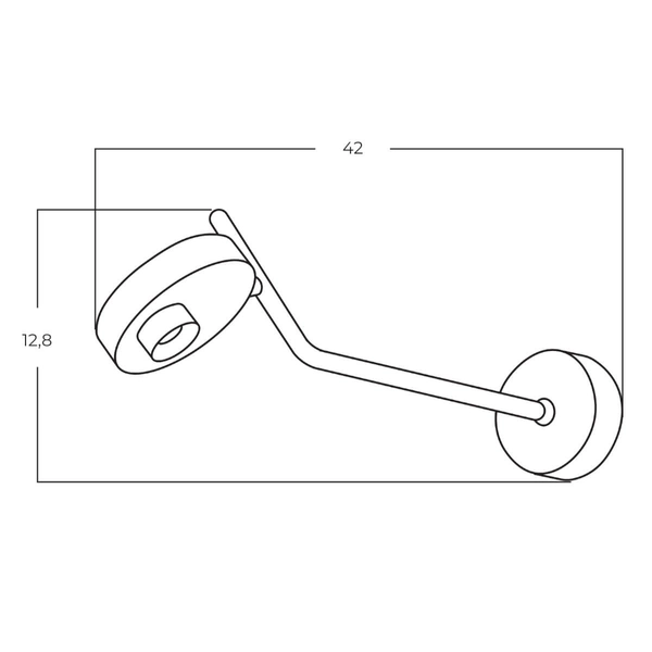 Metalowy kinkiet na ścianę ISEO AZ5632 Azzardo LED 9W 3000K okrągła czarny