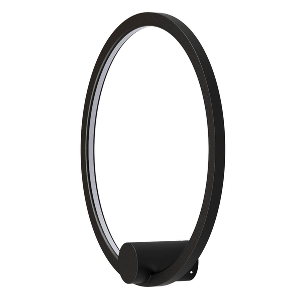 Ledowy kinkiet ścienny Ringa WL0116-S-BK LED 20W 3000-4000K IP44 czarny