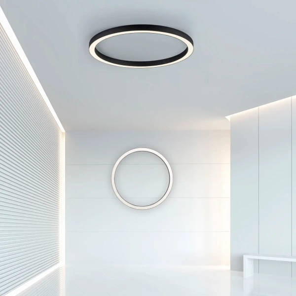Owalna lampa sufitowa z pilotem PURE-LINES grafitowa 6306-13 1xLED 42W CCT