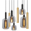 Loftowa lampa wisząca molekułowa JOANET 45494/19/96 szklana czarna złota