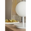 Lampa stołowa kula Hanea HAS111P1 biała 1xG9 szklana z włącznikiem