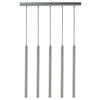 Lampa wisząca jadalniana Sopel 33618 Sigma tuby metalowa srebrna