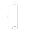 Natynkowa lampa sufitowa stick Fourty 10884 Nowodvorski sopel jedwabisty grafit