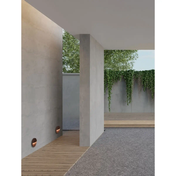 Metalowa lampa elewacyjna FRAVONO LE75295 LED 5W 3000K IP54 rdzawy