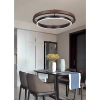 Pierścieniowa lampa wisząca Plato LWR-PLA LED 38W 3000K do salonu czarny