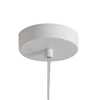 Lampa zwisowa Corda MP1230-110 white Step kulisty klosz z tkaniny biała