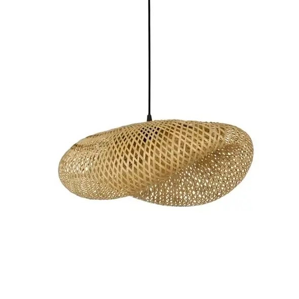 Ekologiczna lampa wisząca NULVERO LE45365 z bambusa naturalna