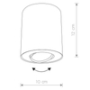 LAMPA sufitowa SET 8898 Nowodvorski metalowa OPRAWA downlight tuba biała czarna