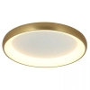Nasufitowa pierścieniowa lampa 2058 LED 55W 3000K okrągła do sypialni złoty