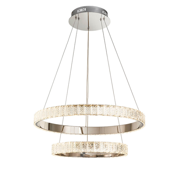 Pierścieniowa lampa zwis Celeste 78701 LED 22,5W 4000K chrom przezroczysty
