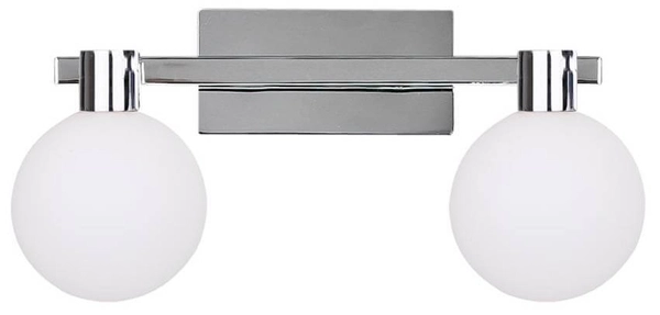 Sypialniany kinkiet nowoczesny Maldus lampa chrom biała