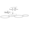 Plafon ledowy VELON DL432622610 sufitowa lampa 37W 3000K czarna