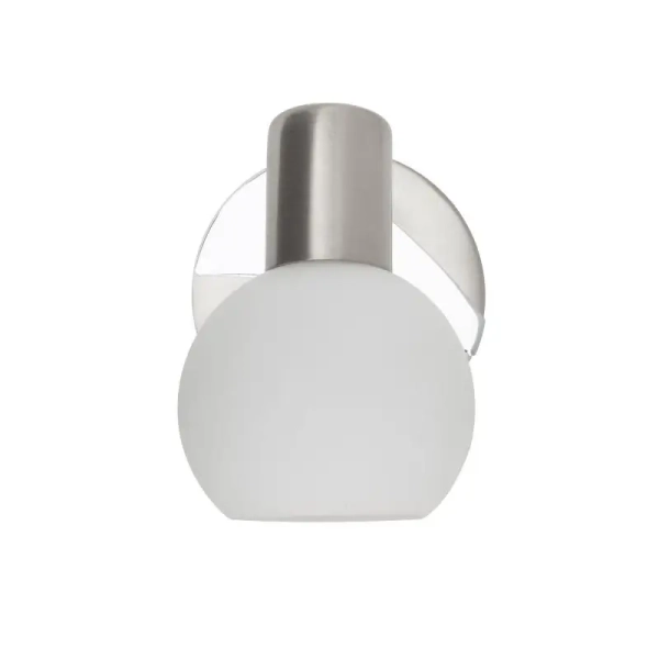 Kinkiet ścienny szklany Tiara 15610/13 regulowany chrom biały