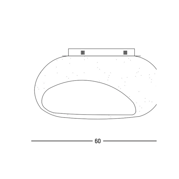 Sufitowa lampa do sypialni 23340 skandynawska biała
