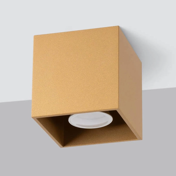 Plafon do gabinetu Quad Sl.1182 kwadrat kostka bloczek złoty