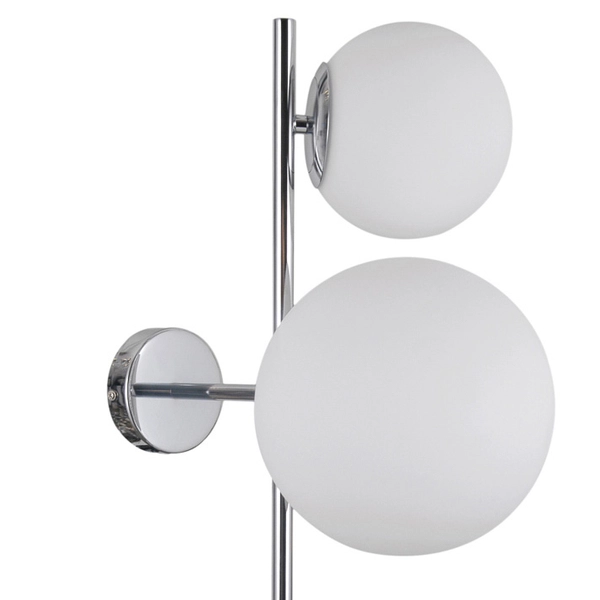 Loftowa LAMPA ścienna VAILANTE WL-31221-3B-CH Italux modernistyczna OPRAWA kinkiet szklane kule chrom