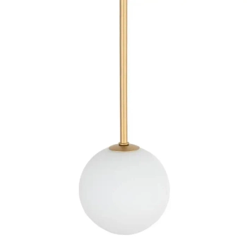 Wisząca lampa Kier 10308 szklana kula ball biała złota