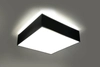 Plafon LAMPA sufitowa SL.0136 kwadratowa OPRAWA natynkowa czarna