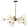 Zwisowa lampa molekuły L&-196690 Light& szklane kule sticks mosiądz OUTLET