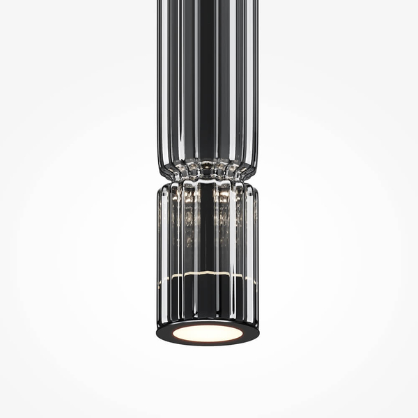 Zwieszana lampa Ordo MOD272PL-L12B3K1 LED 8W 3000K czarny przezroczysty