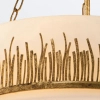 Lampa wisząca nad stół Sawgrass QN-SAWGRASS-3P-DG-O z łańcuchami złota