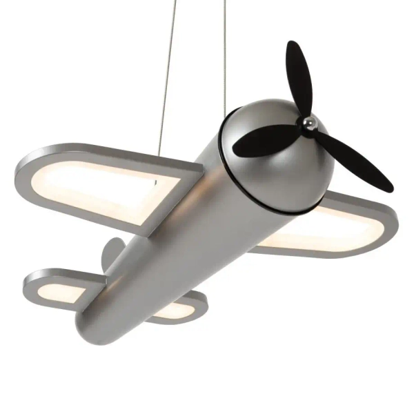 Wisząca lampa samolot Fokker 77490/26/15 LED 28W 2500K dziecięca srebrny