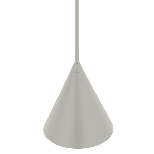 Stożkowa lampa zwieszana ZENITH 11455 jedwabisty szary