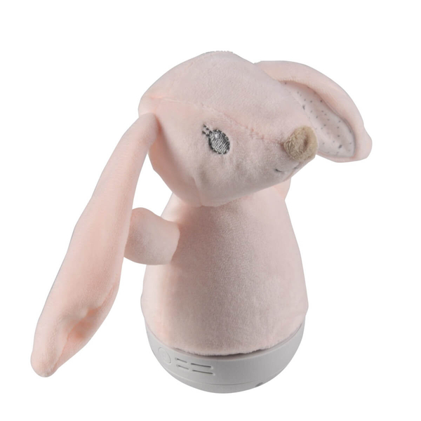 Nocna lampka z funkcją melodyjki KRÓLIK 326768 RGB animals różowa biała